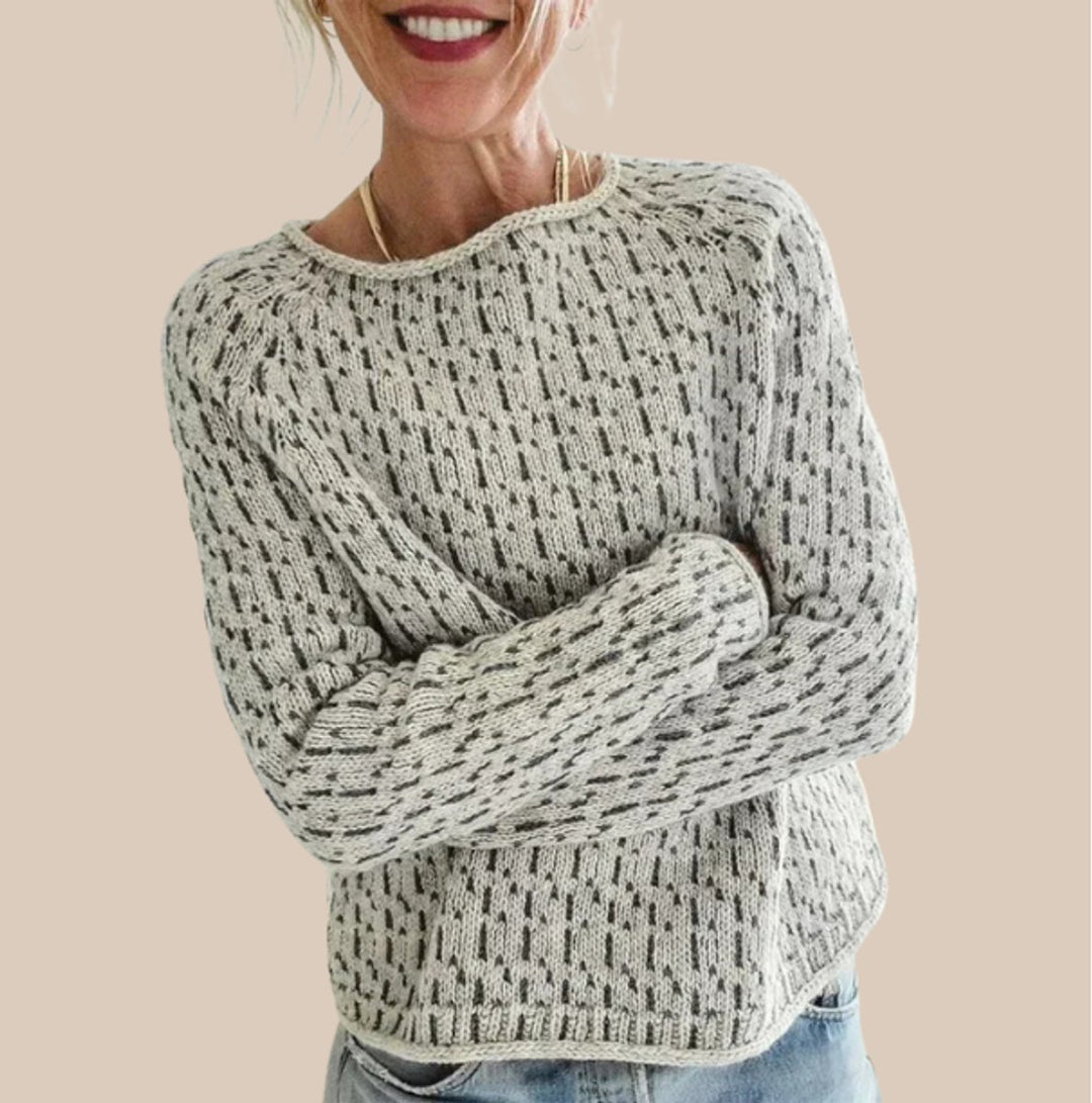 Women's Relaxed-Fit Textured Knitted Sweater Jumper