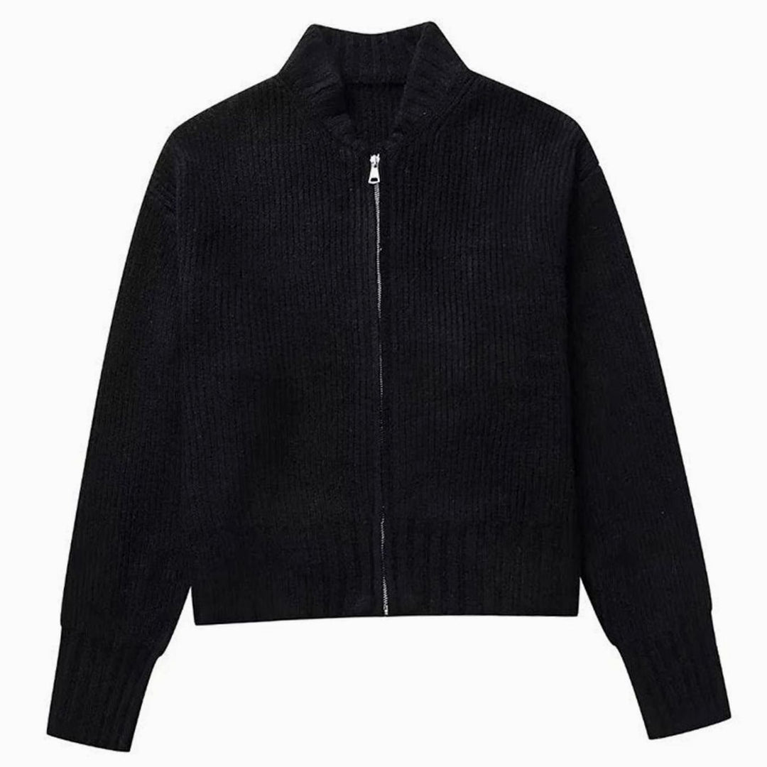 Women's Relaxed-Fit Zip-Back Oversized Knit Cardigan Jumper