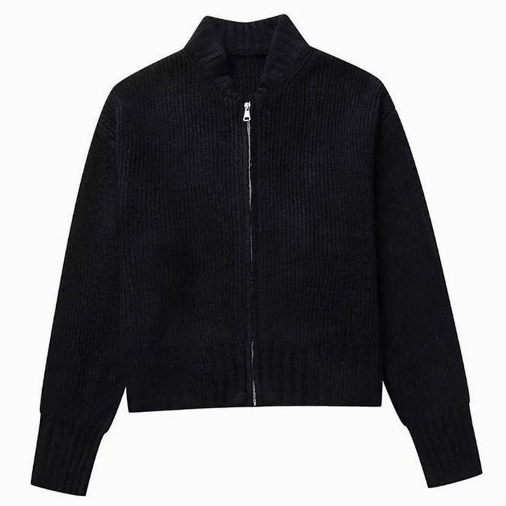 Women's Relaxed-Fit Zip-Back Oversized Knit Cardigan Jumper