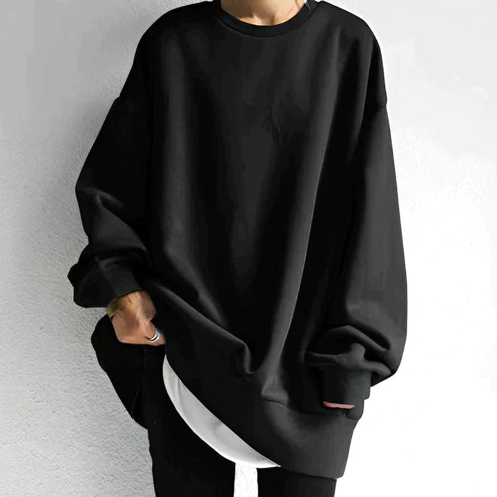 Women's Relaxed Oversized Knit Cardigan Crew Neck Pullover Jumper