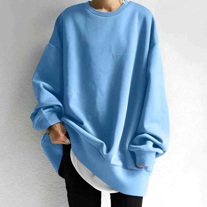 Women's Relaxed Oversized Knit Cardigan Crew Neck Pullover Jumper