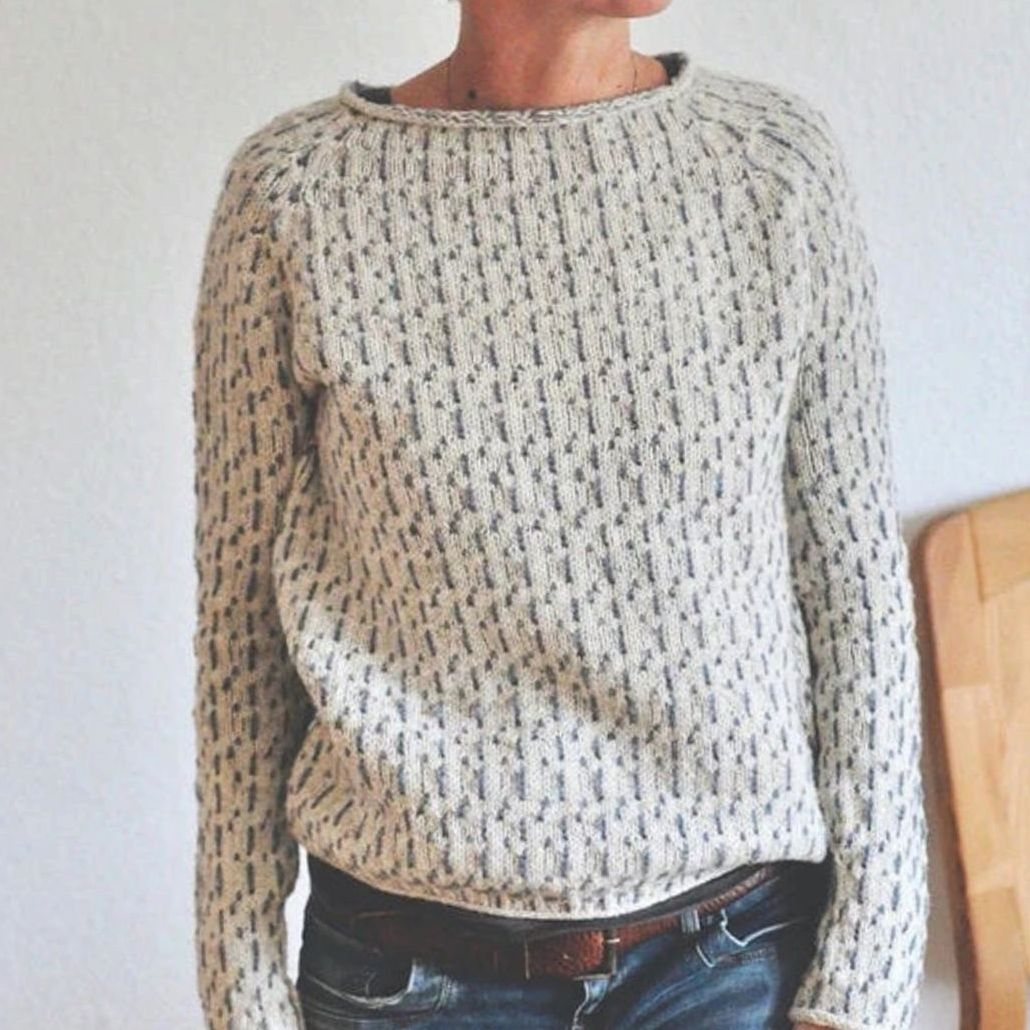 Women's Relaxed Oversized Knit Jumper Round Neck Pullover