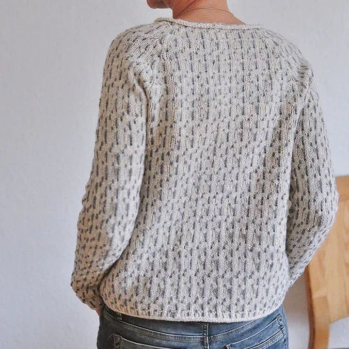Women's Relaxed Oversized Knit Jumper Round Neck Pullover