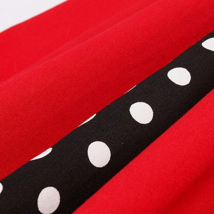 Women's Retro 1950s A-Line Polka Dot Cocktail Party Dress