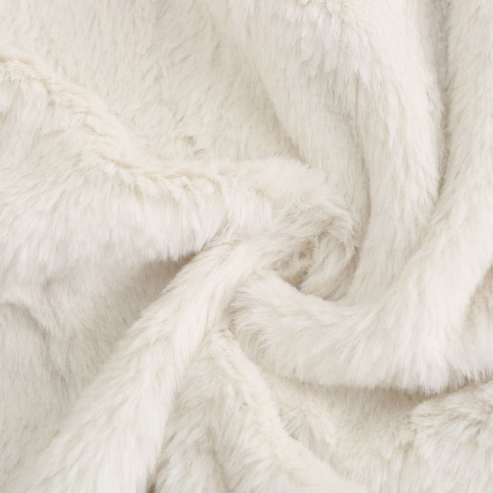 Women's Retro Sherpa-Lined Faux Fur Coat Cropped Biker Jacket