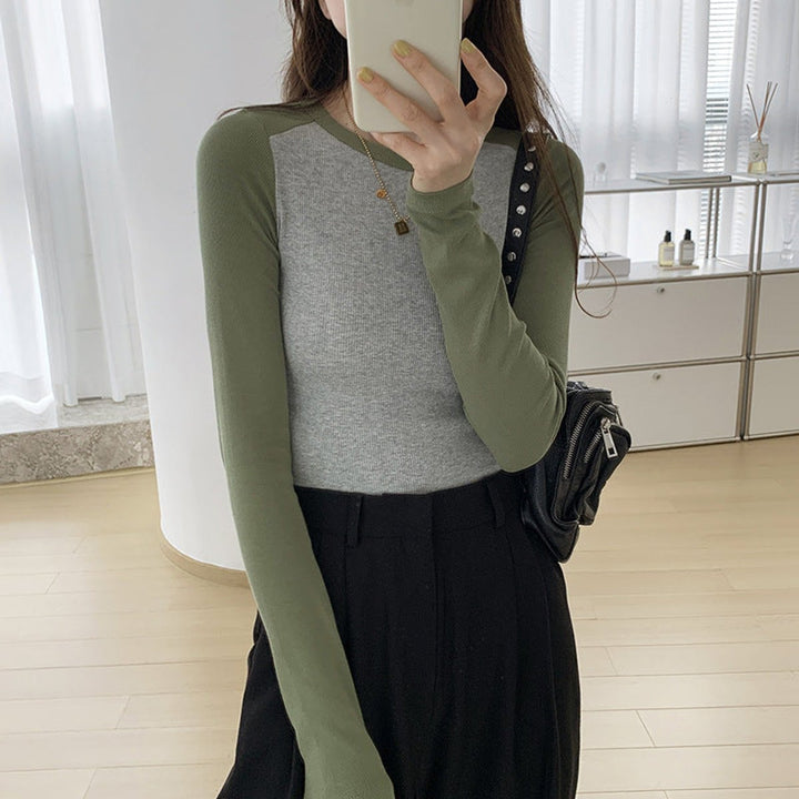Women's Ribbed Bodycon Long-Sleeve Knitted Dress Button Cuff