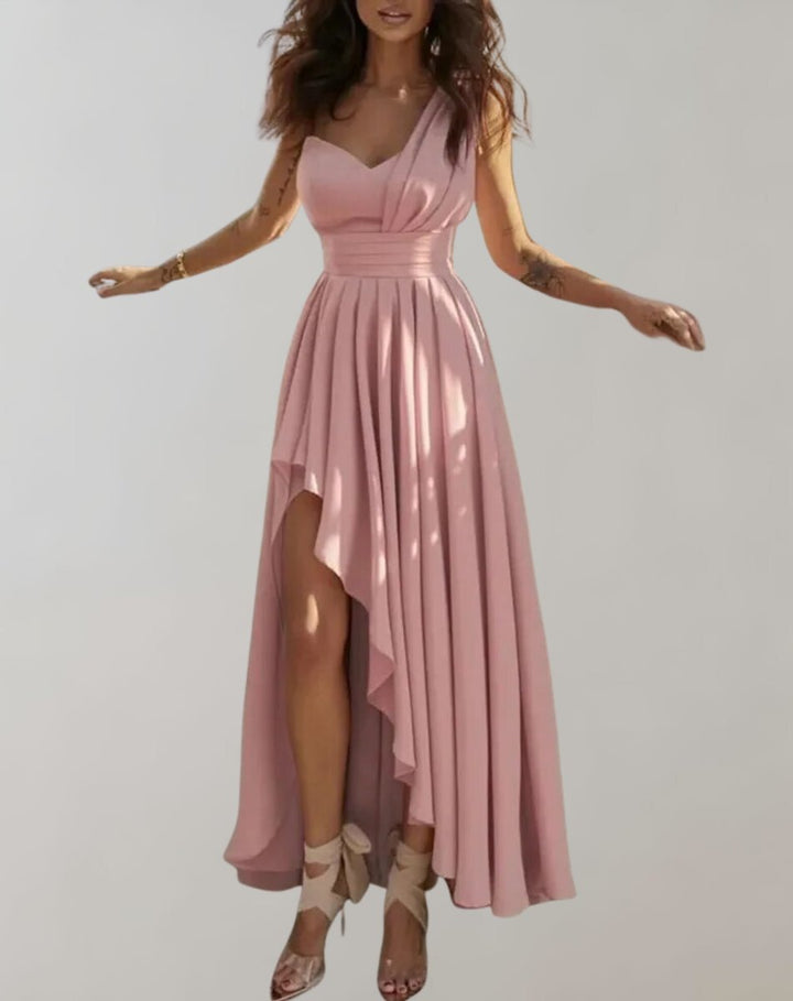 Women's Strapless A-Line Satin Cocktail Party Dress