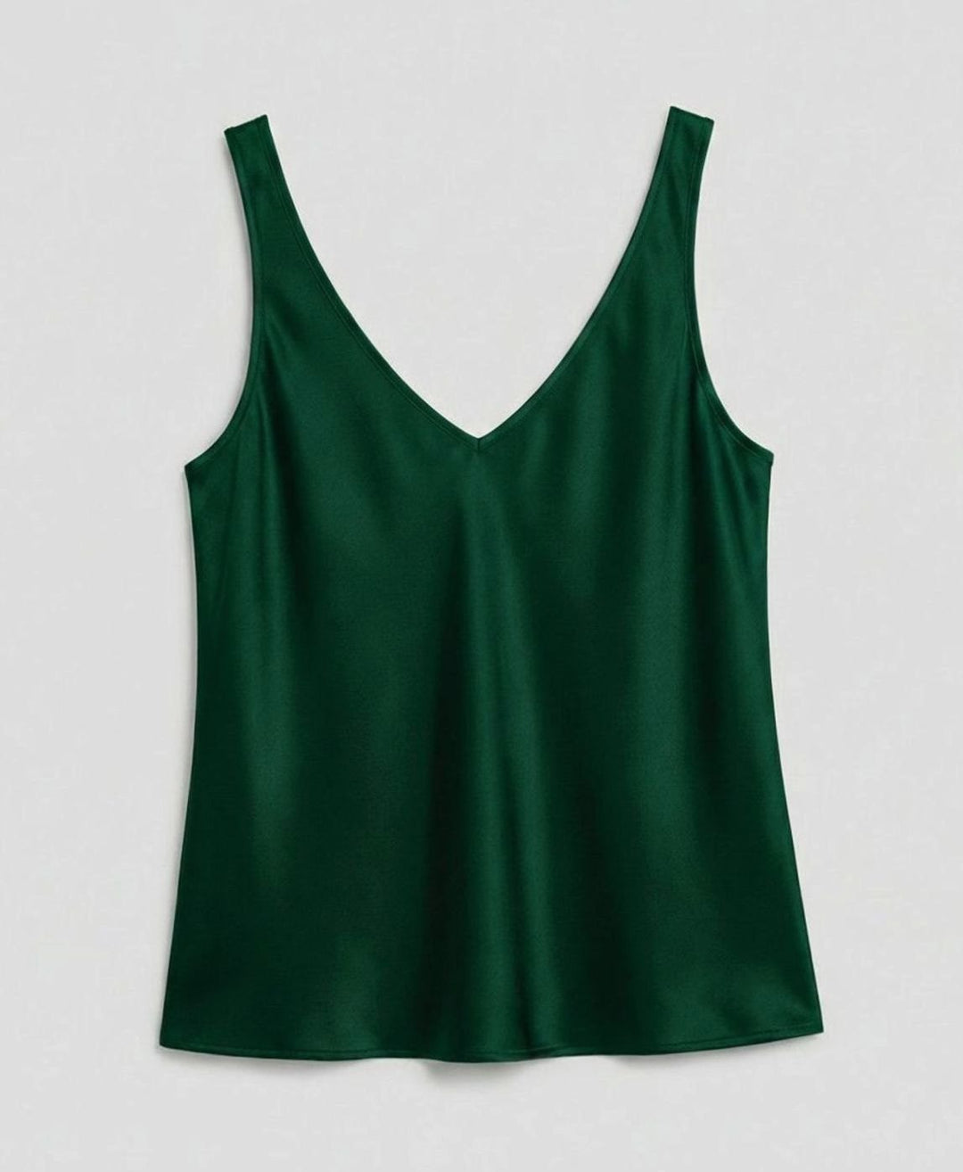 Women's V-Neck Satin Camisole Sleeveless Top