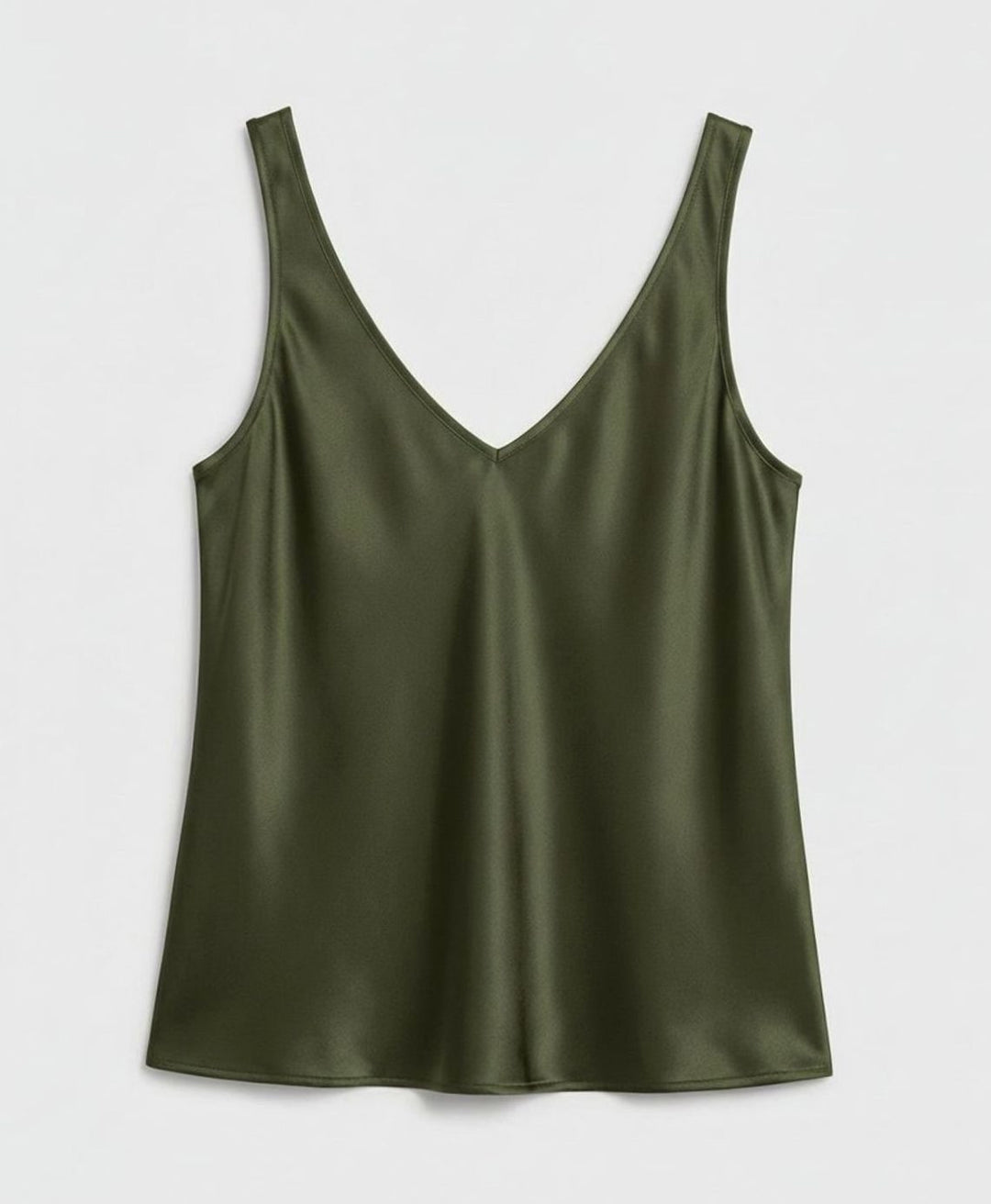 Women's V-Neck Satin Camisole Sleeveless Top