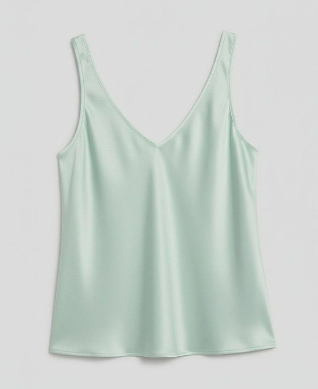 Women's V-Neck Satin Camisole Sleeveless Top
